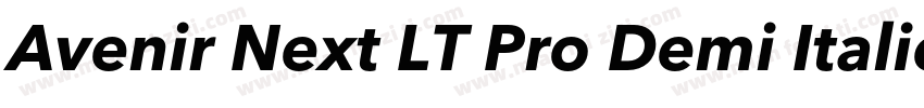 Avenir Next LT Pro Demi Italic字体转换